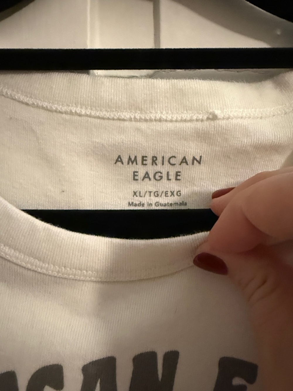 American Eagle Outfitters White Tee with Pastel Butterfly Graphic - Picture 4 of 6